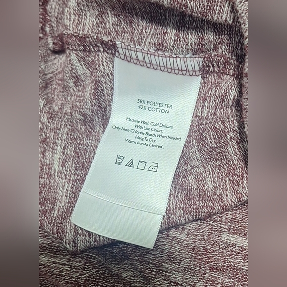 Small Eddie Bauer Women's Burgundy Drape Cardigan Euc - Picture 3 of 6